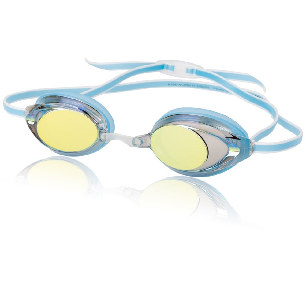 Blue swimming goggles